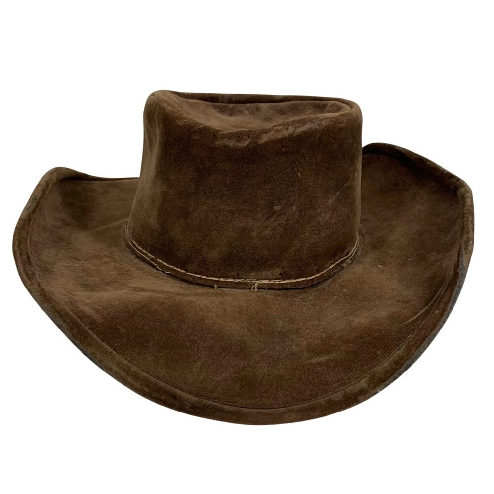 Vintage Bailey U-Rollit Dark Brown Velvet Felt Cowboy Western Hat USA